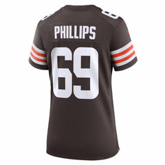 Tyre Phillips Cleveland Browns Women's Team Game Jersey - Brown outlet