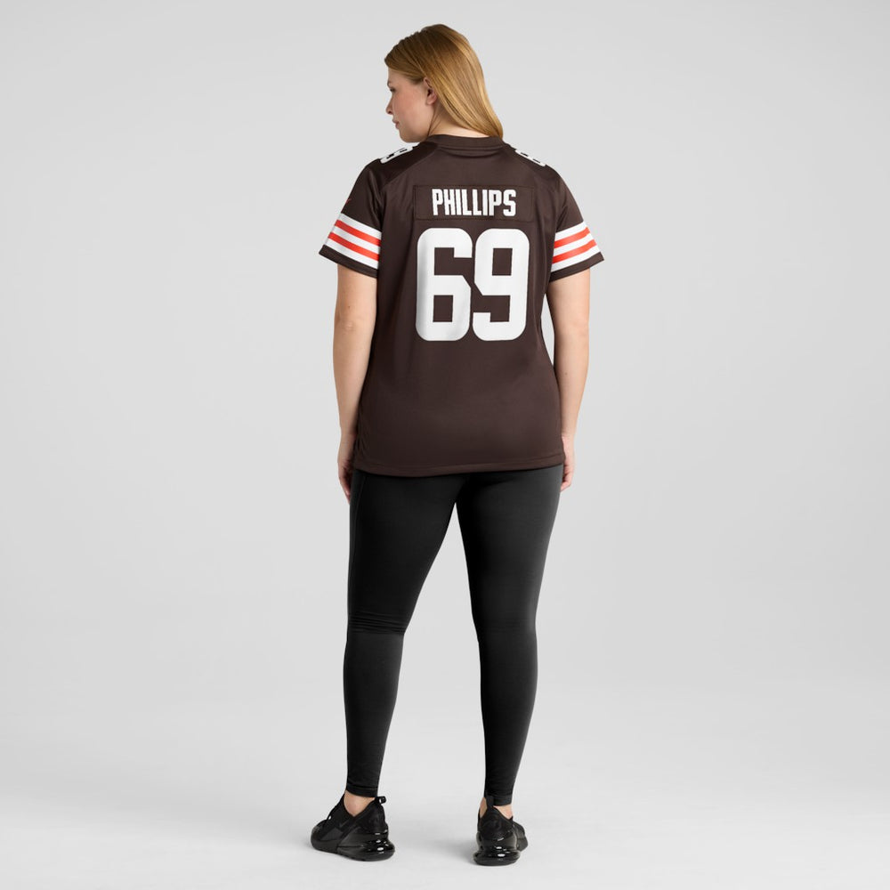 Tyre Phillips Cleveland Browns Women's Team Game Jersey - Brown outlet