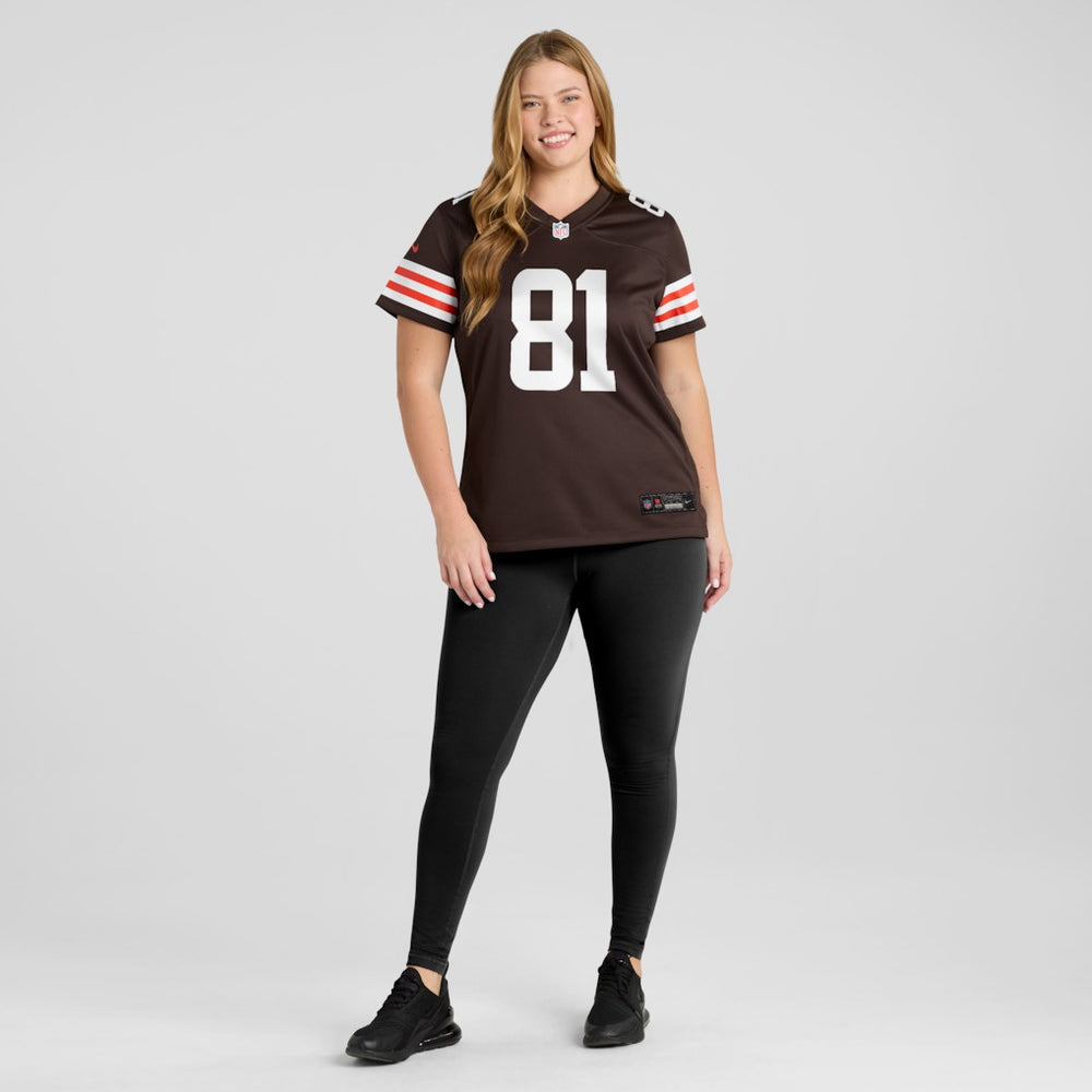 Luke Floriea Cleveland Browns Women's Team Game Jersey - Brown discount