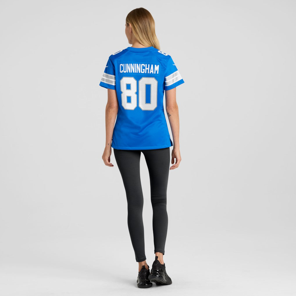 Malik Cunningham Detroit Lions Women's Team Game Jersey - Blue outlet