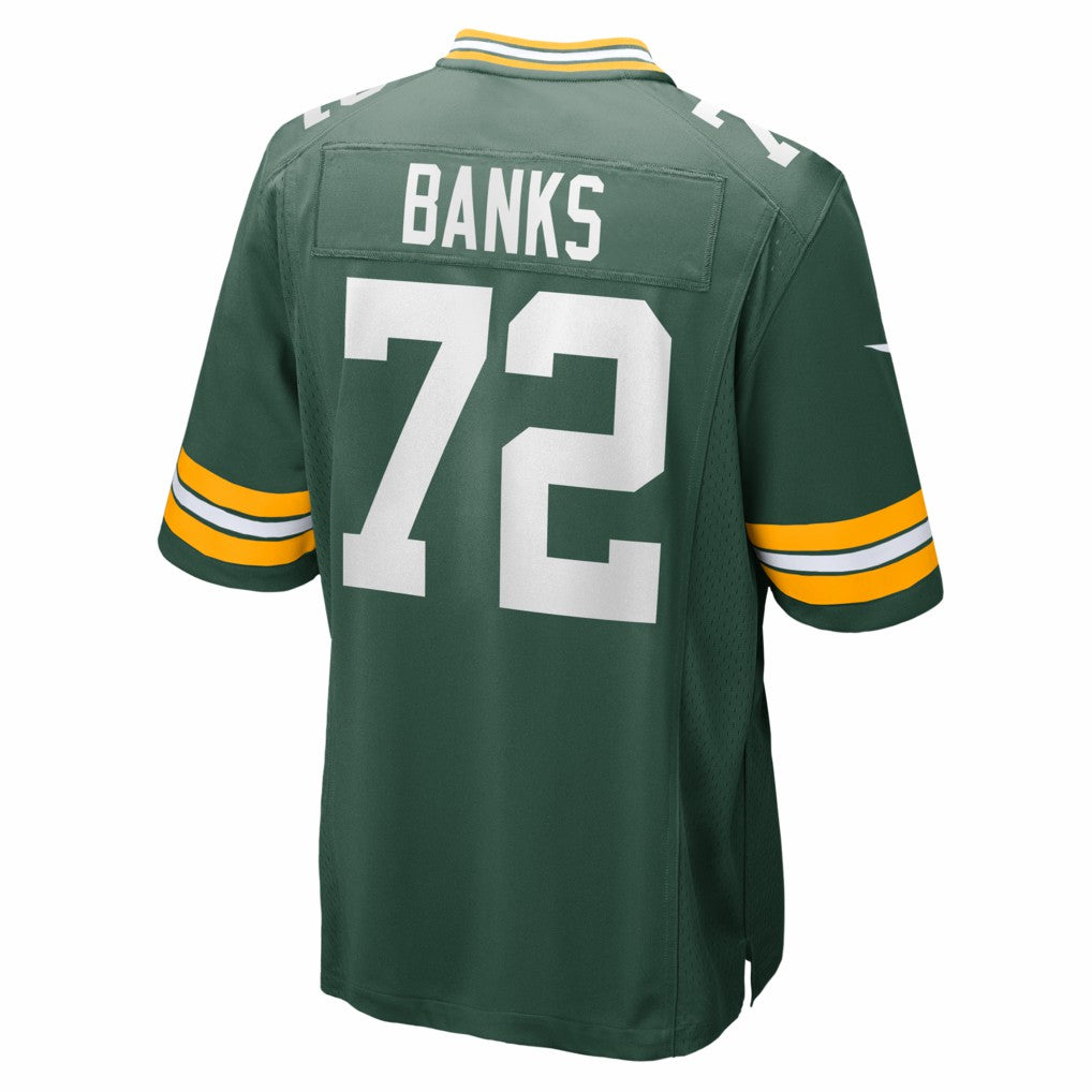 Brant Banks Green Bay Packers Team Game Jersey - Green for sale