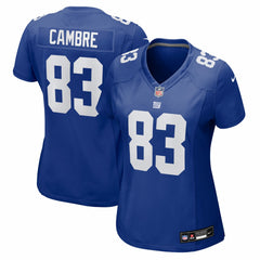 Dalen Cambre New York Giants Women's Team Game Jersey - Royal discount