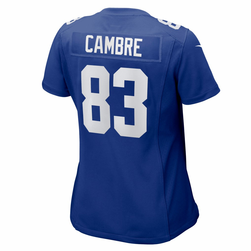 Dalen Cambre New York Giants Women's Team Game Jersey - Royal discount