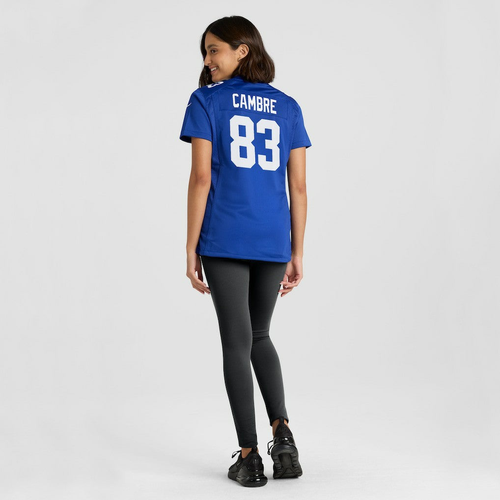 Dalen Cambre New York Giants Women's Team Game Jersey - Royal discount
