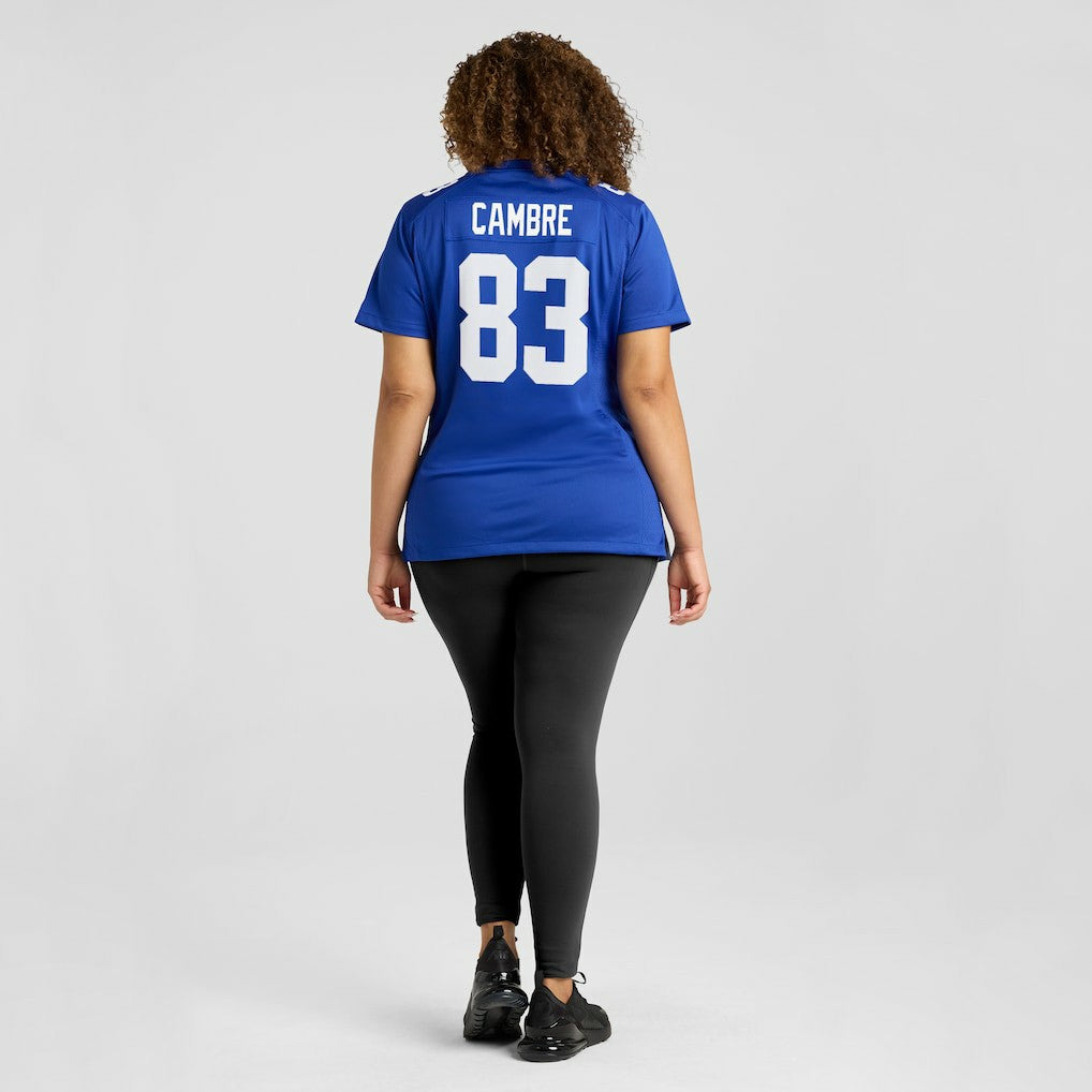 Dalen Cambre New York Giants Women's Team Game Jersey - Royal discount
