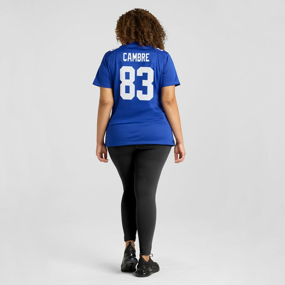 Dalen Cambre New York Giants Women's Team Game Jersey - Royal discount