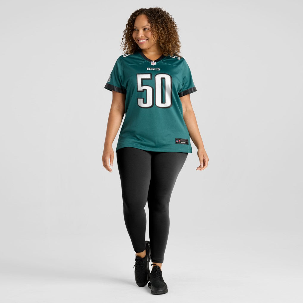 Lance Dixon Philadelphia Eagles Women's Team Game Jersey - Midnight Green for sale