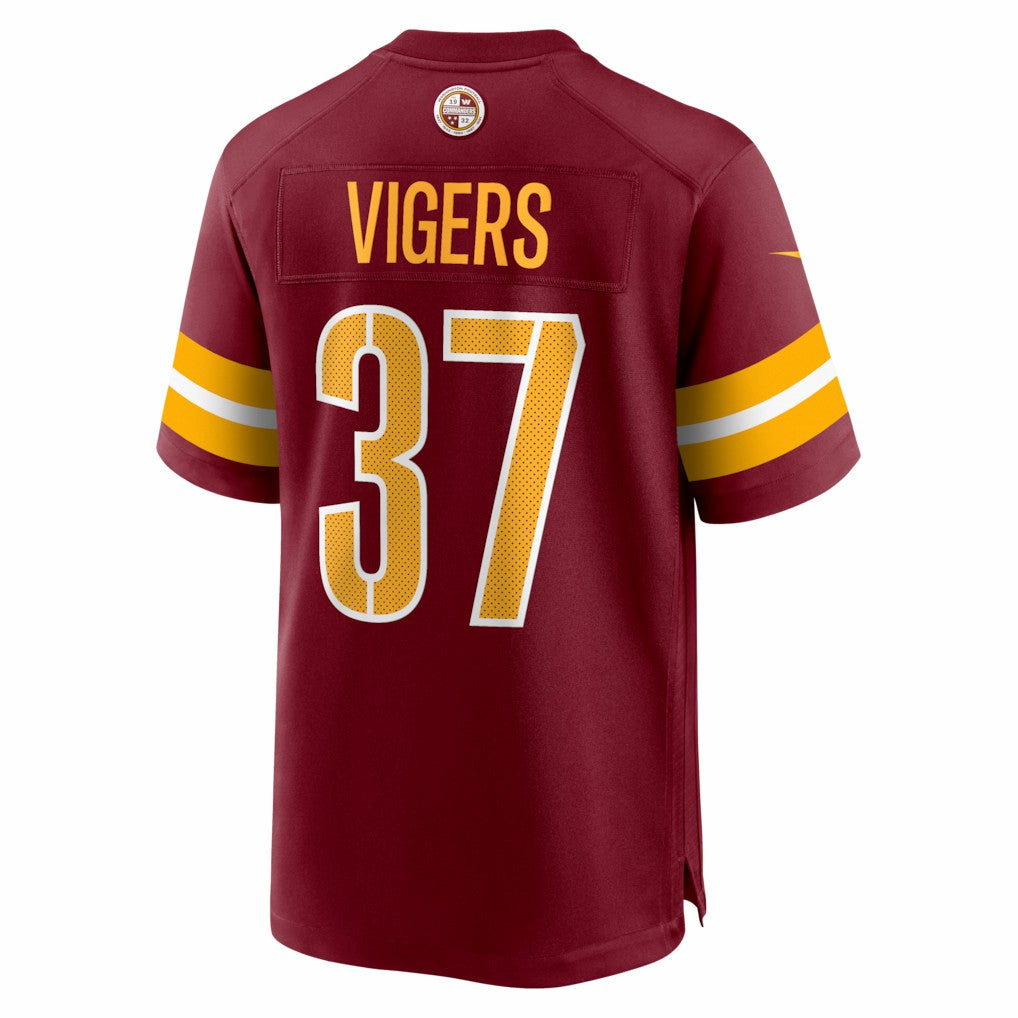 Car'lin Vigers Washington Commanders Team Game Jersey - Burgundy for sale