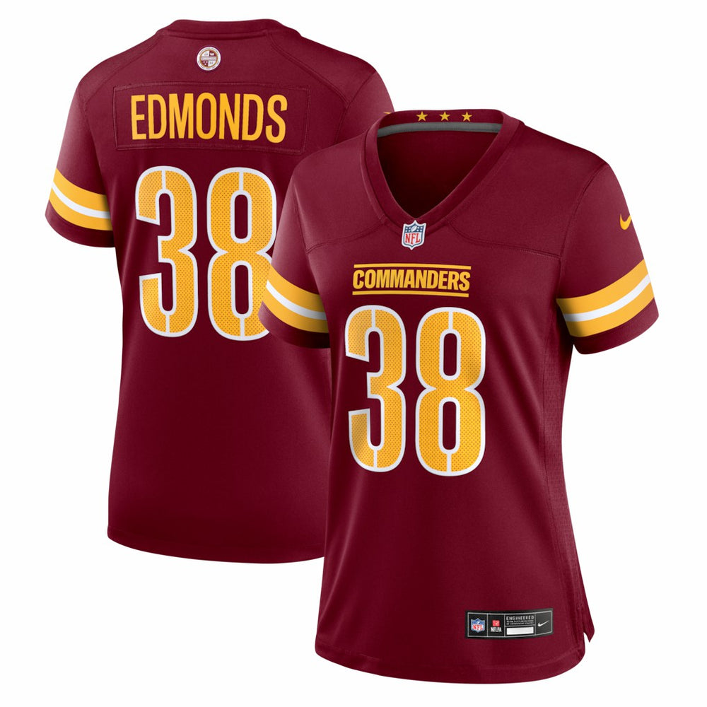 Chase Edmonds Washington Commanders Women's Team Game Jersey - Burgundy for sale