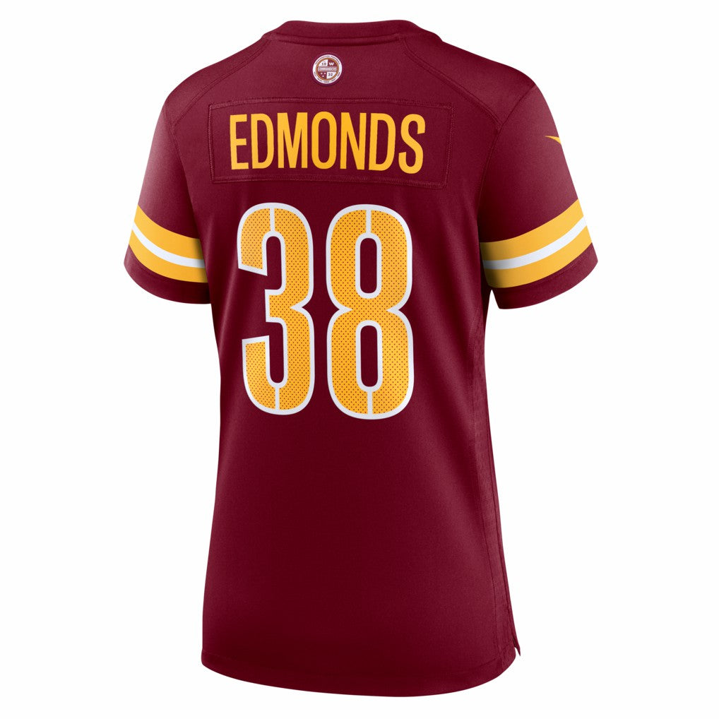 Chase Edmonds Washington Commanders Women's Team Game Jersey - Burgundy for sale