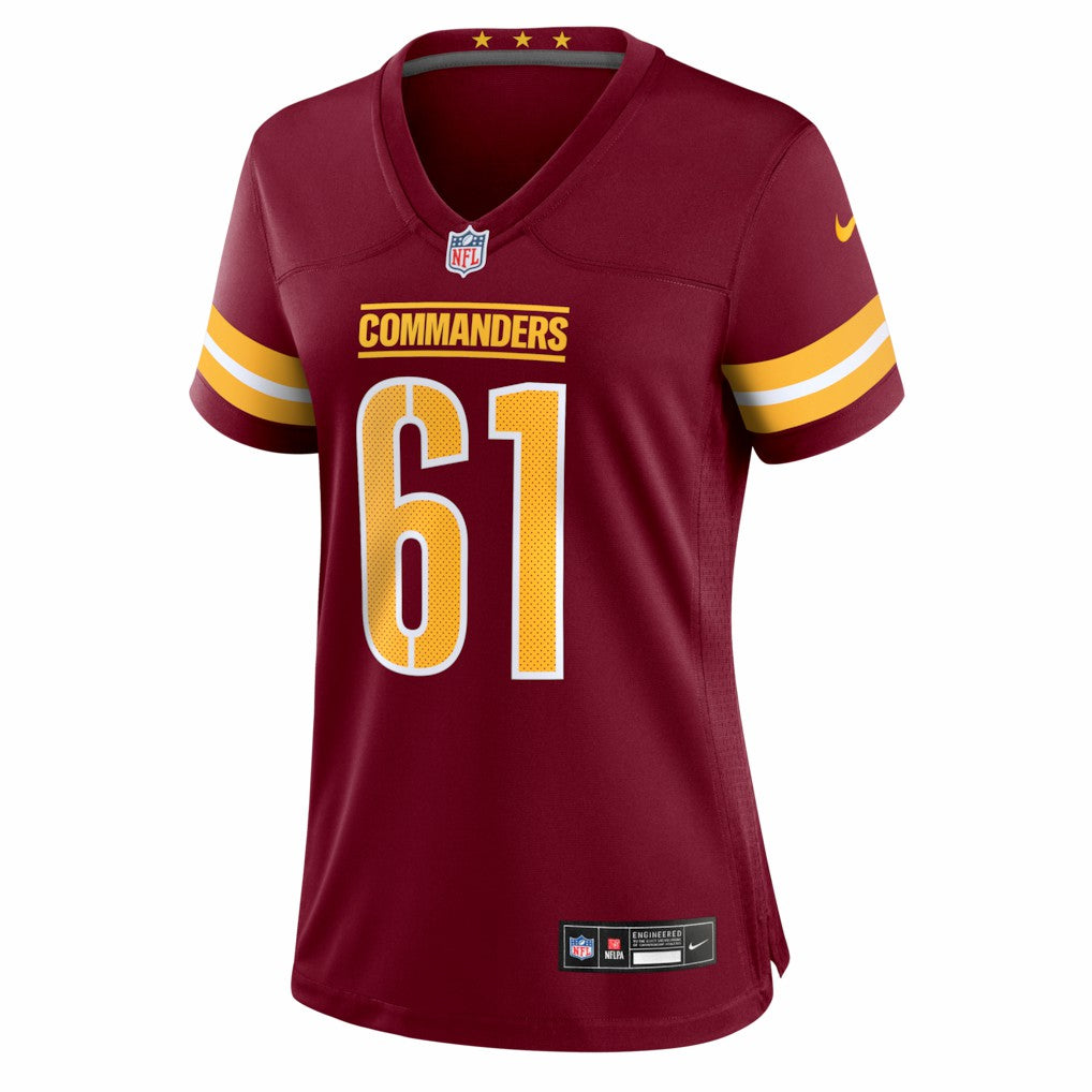 Tyler Cooper Washington Commanders Women's Team Game Jersey - Burgundy sale