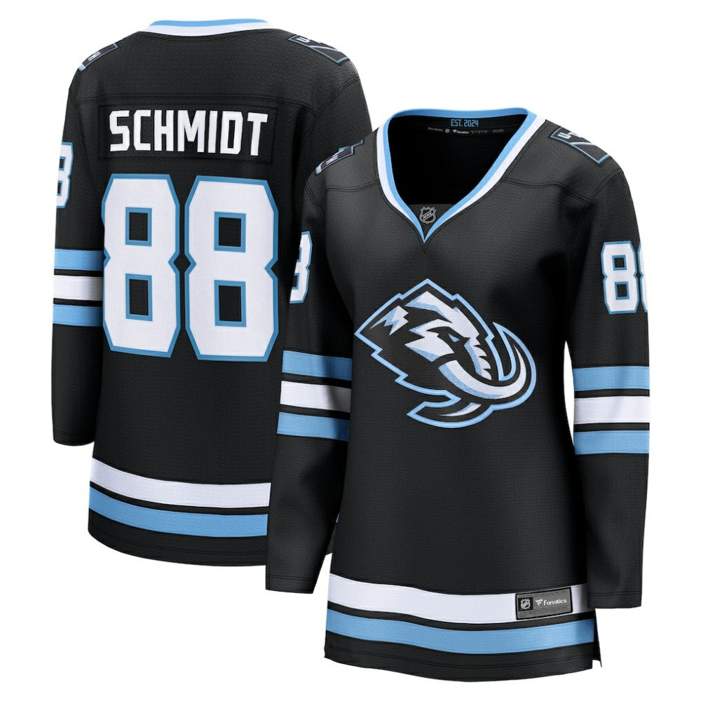Nate Schmidt Utah Mammoth Fanatics Women's Home Breakaway Player Jersey - Black Jerseys
