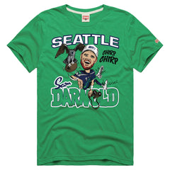 Sam Darnold Seattle Seahawks Homage Unisex Caricature Player Graphic Tri-Blend T-Shirt - Neon Green sale