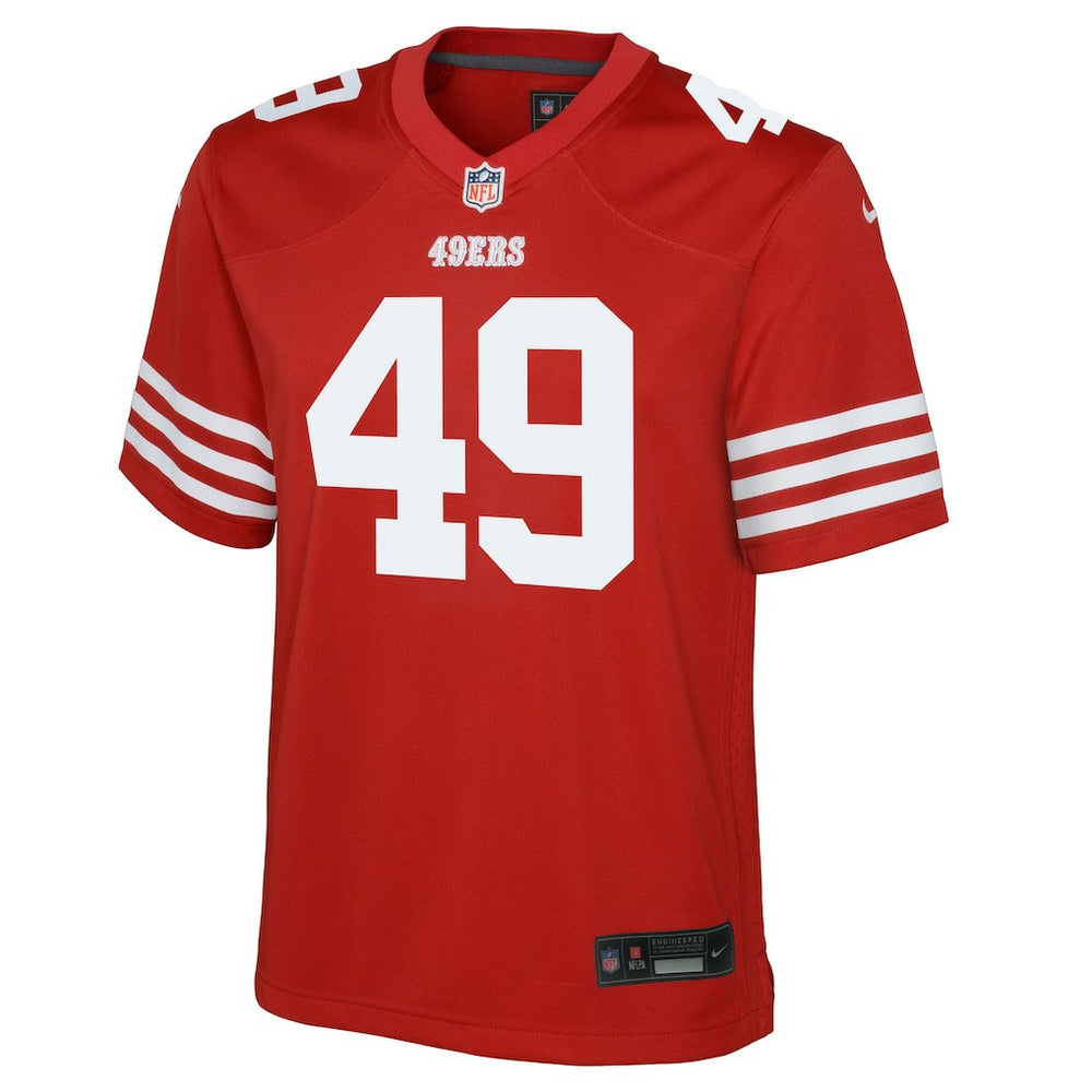 The Faithful San Francisco 49ers Youth Team Game Jersey - Scarlet sale