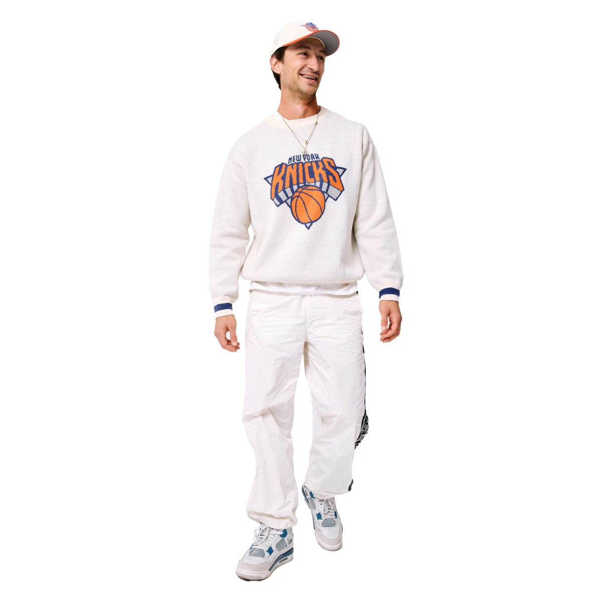New York Knicks Terez Unisex Oversized Sweater - Cream online