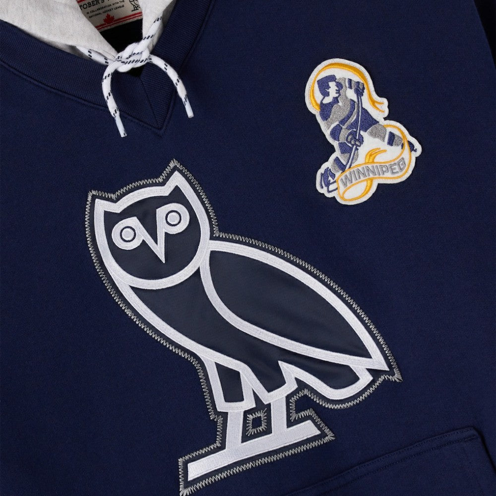 Winnipeg Jets OVO x NHL Fleece Hoodie - Navy Hoodies