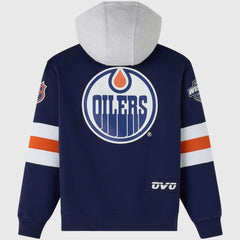 Edmonton Oilers OVO x NHL Fleece Hoodie - Navy Hoodies