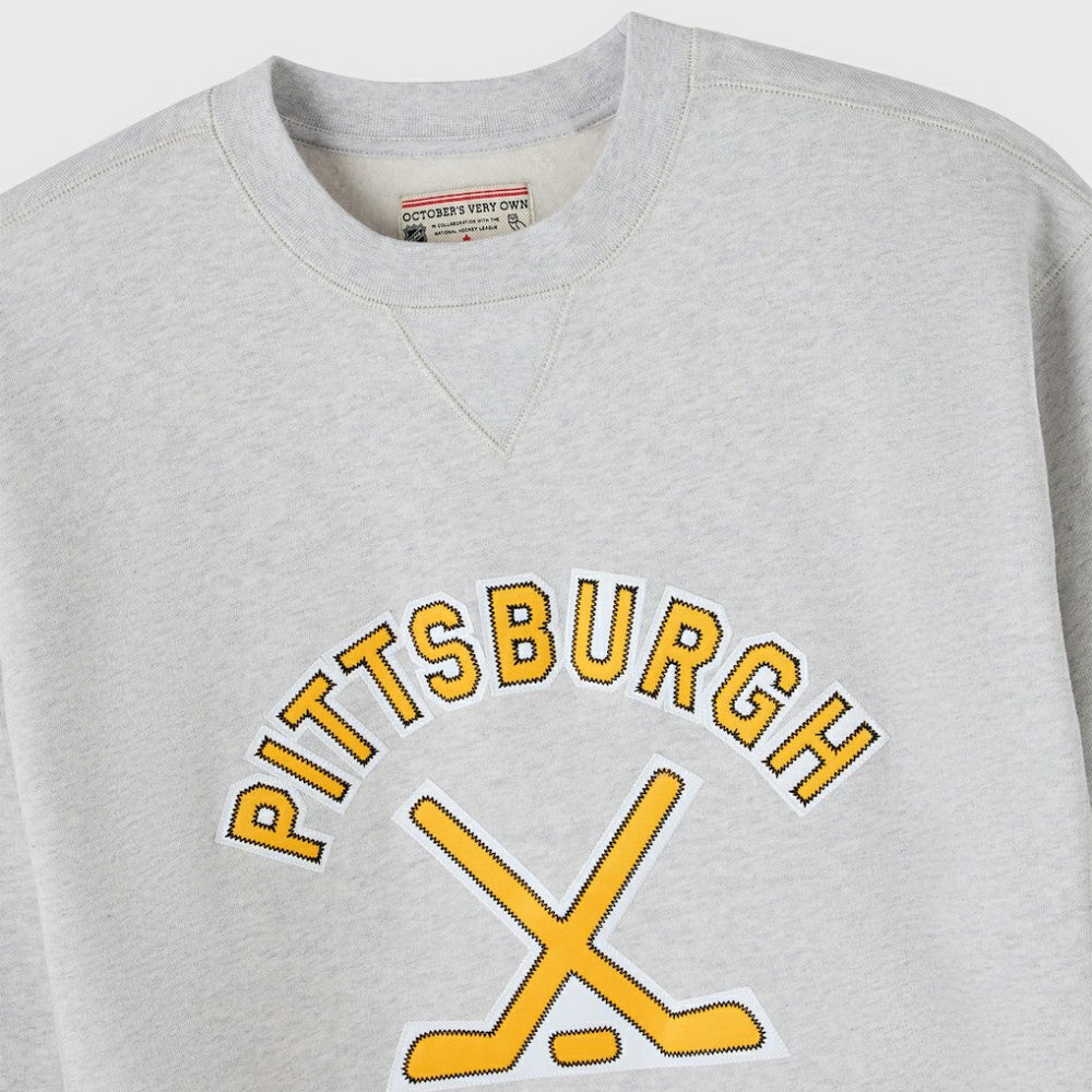 Pittsburgh Penguins OVO x NHL Fleece Sweatshirt - Heather Gray Sweatshirts