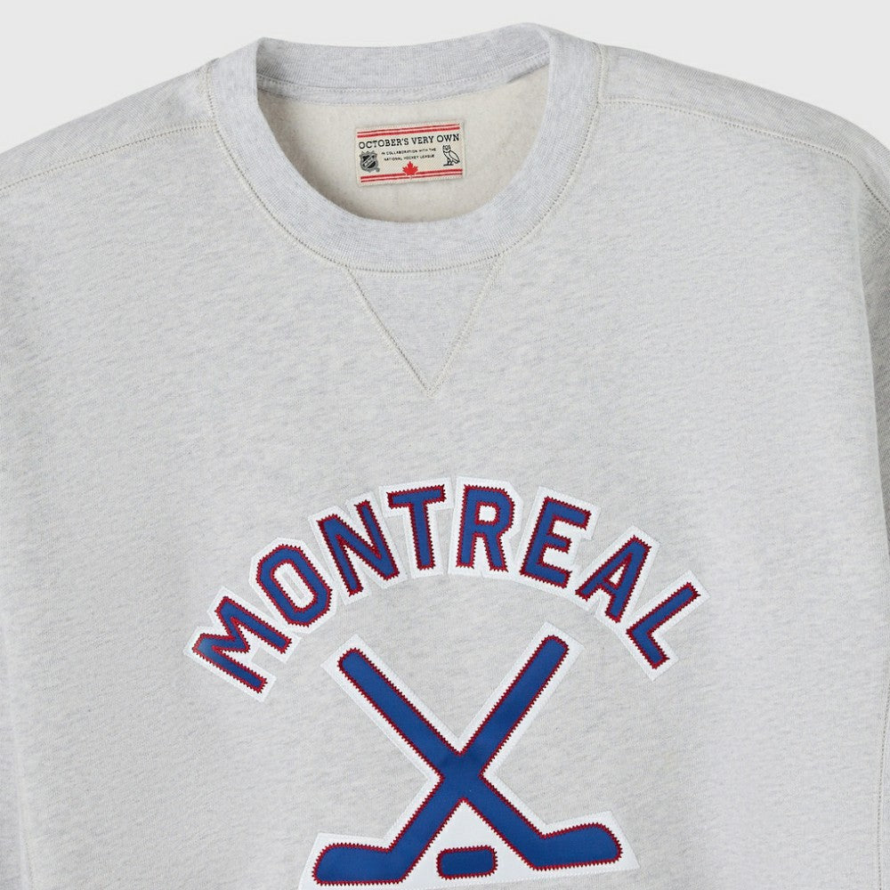 Montreal Canadiens OVO x NHL Fleece Sweatshirt - Heather Gray Sweatshirts