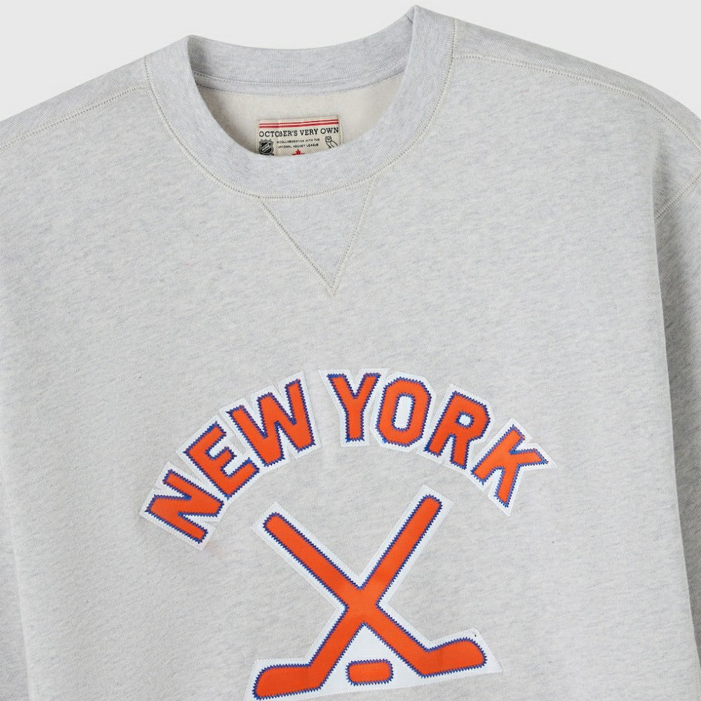New York Islanders OVO x NHL Fleece Sweatshirt - Heather Gray Sweatshirts