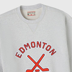 Edmonton Oilers OVO x NHL Fleece Sweatshirt - Heather Gray Sweatshirts