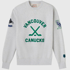 Vancouver Canucks OVO x NHL Fleece Sweatshirt - Heather Gray Sweatshirts