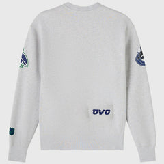 Vancouver Canucks OVO x NHL Fleece Sweatshirt - Heather Gray Sweatshirts