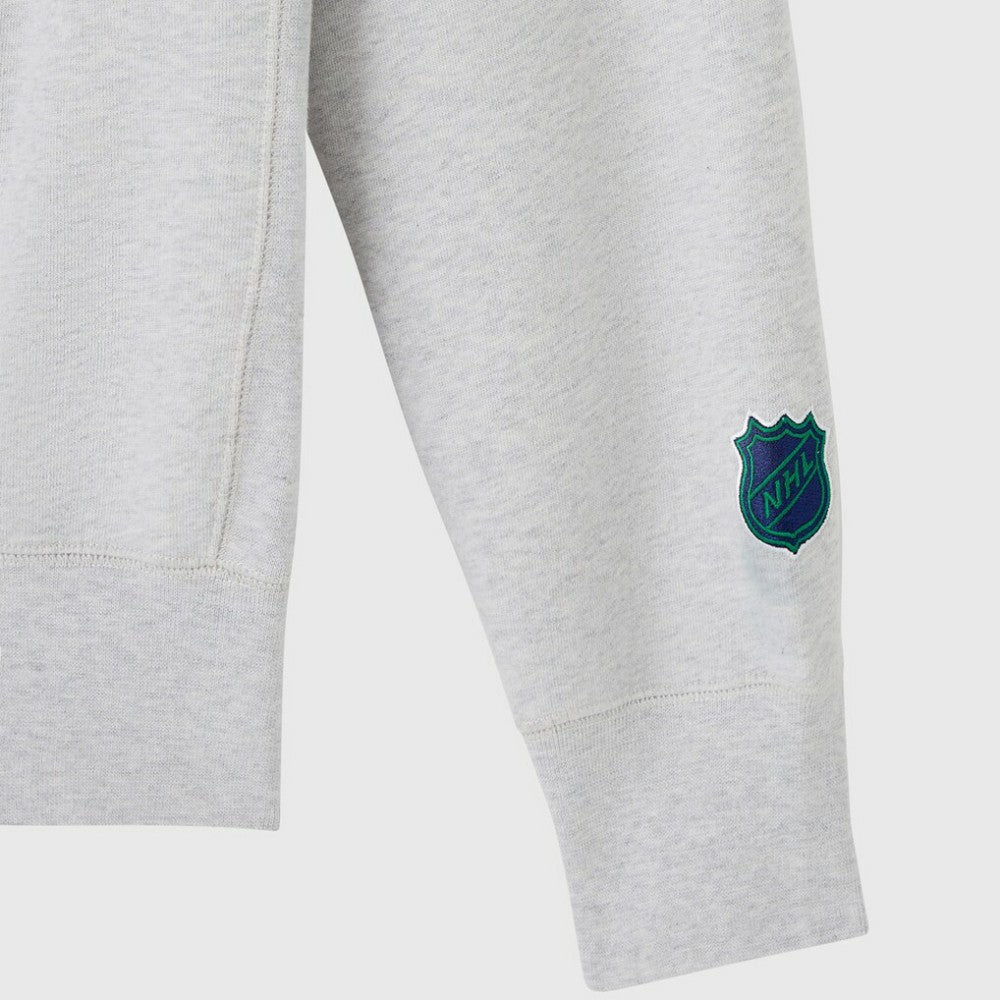 Vancouver Canucks OVO x NHL Fleece Sweatshirt - Heather Gray Sweatshirts