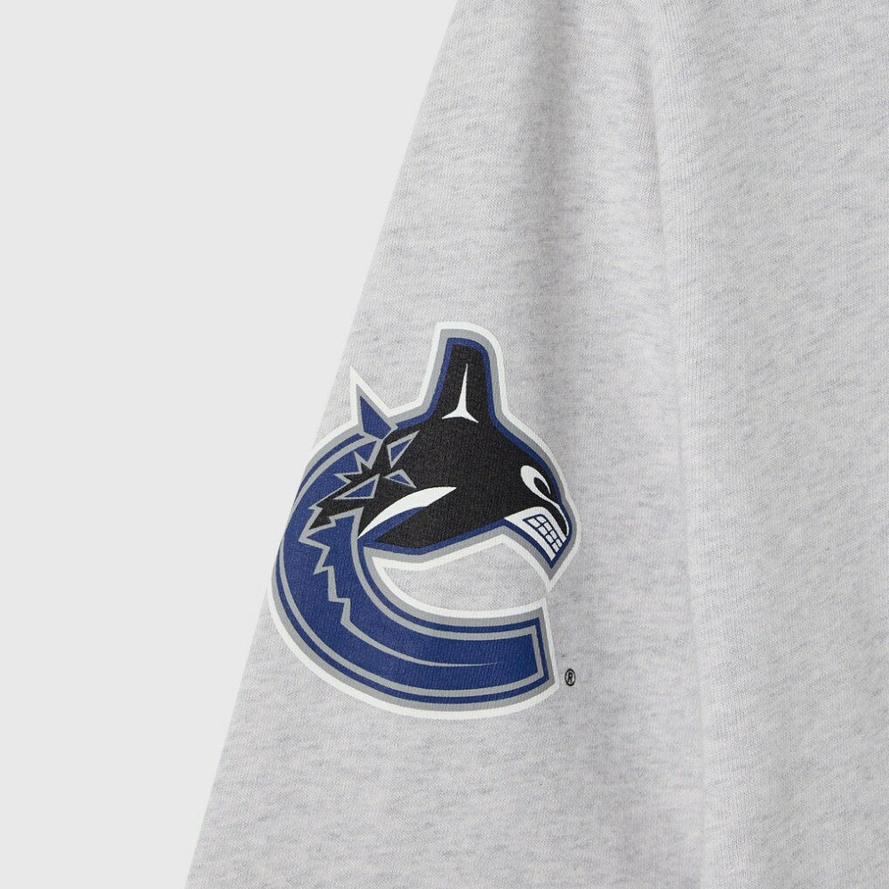 Vancouver Canucks OVO x NHL Fleece Sweatshirt - Heather Gray Sweatshirts