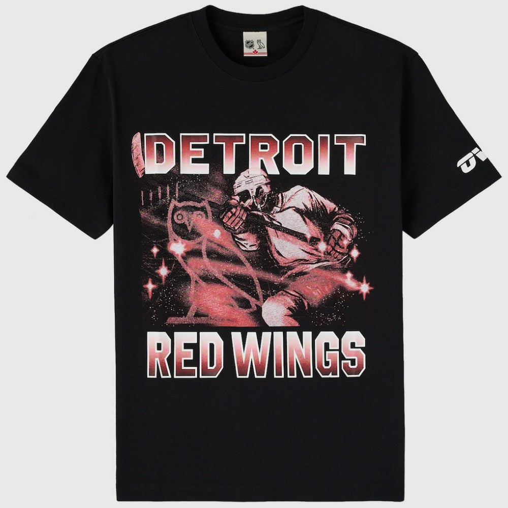 Detroit Red Wings OVO x NHL Graphic T-Shirt - Black T-shirts