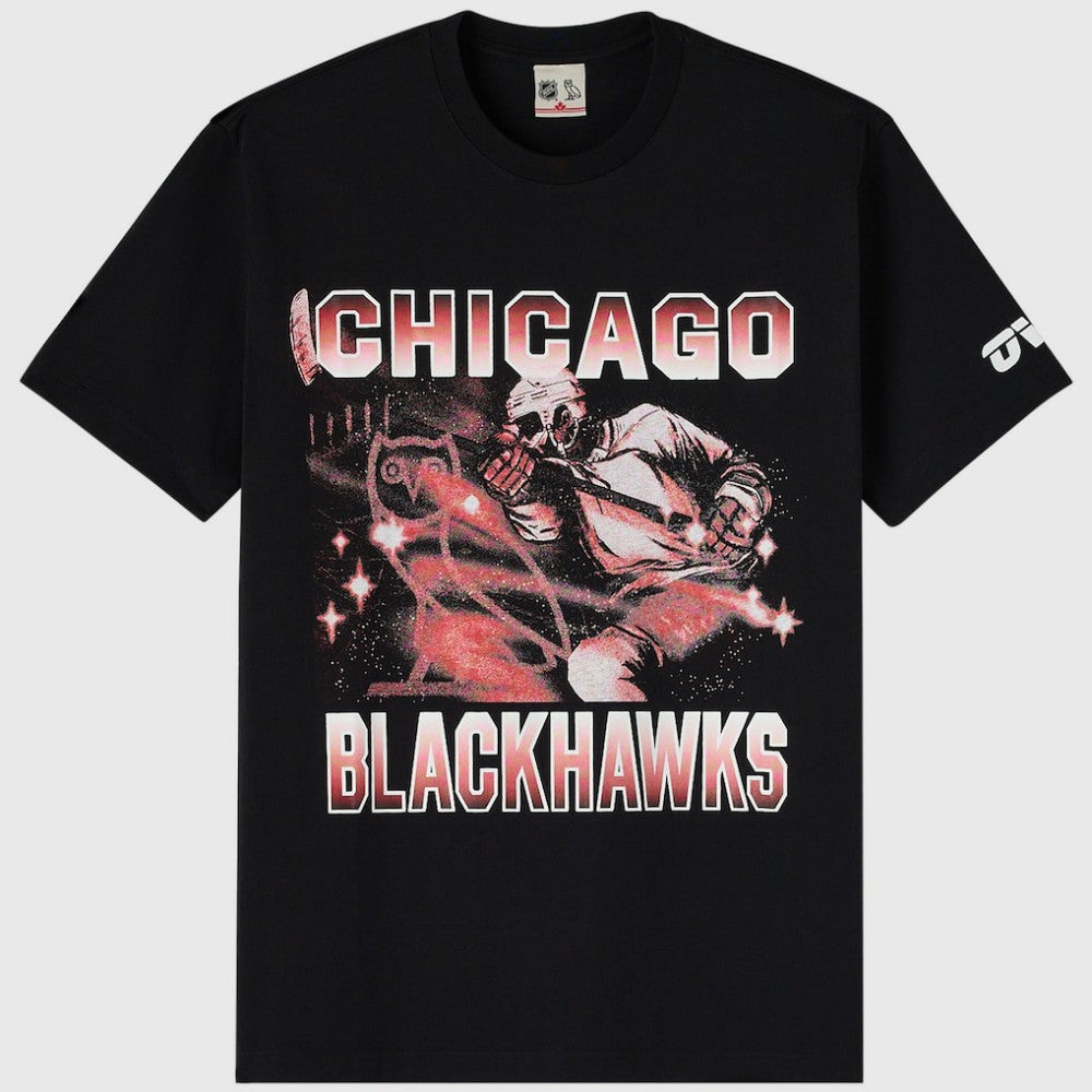 Chicago Blackhawks OVO x NHL Graphic T-Shirt - Black T-shirts