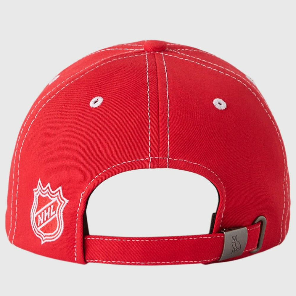 Detroit Red Wings OVO x NHL Adjustable Sport Hat - Red Hats
