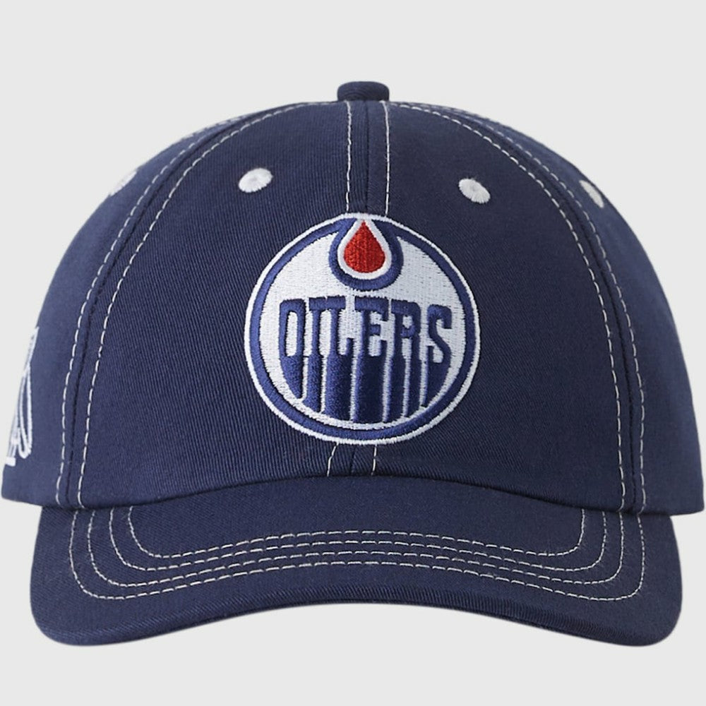 Edmonton Oilers OVO x NHL Adjustable Sport Hat - Navy Hats