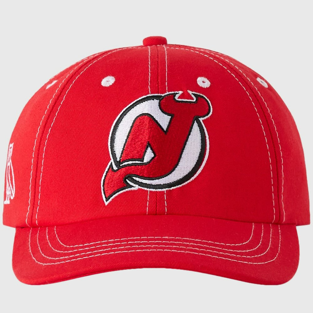 New Jersey Devils OVO x NHL Adjustable Sport Hat - Red Jerseys