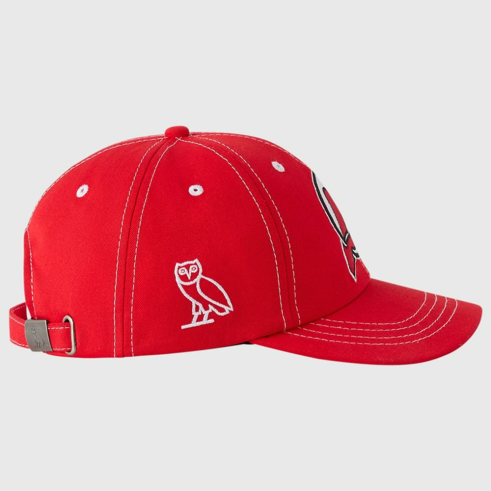 New Jersey Devils OVO x NHL Adjustable Sport Hat - Red Jerseys
