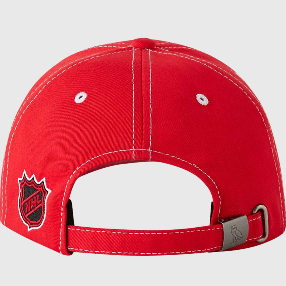 New Jersey Devils OVO x NHL Adjustable Sport Hat - Red Jerseys