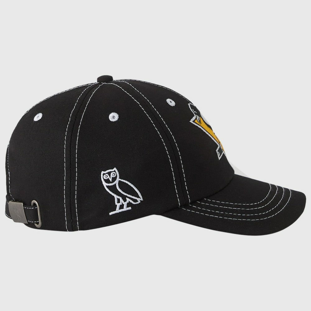 Pittsburgh Penguins OVO x NHL Adjustable Sport Hat - Black Hats
