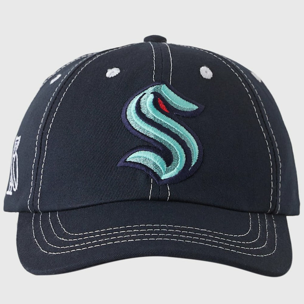 Seattle Kraken OVO x NHL Adjustable Sport Hat - Deep Sea Blue Hats