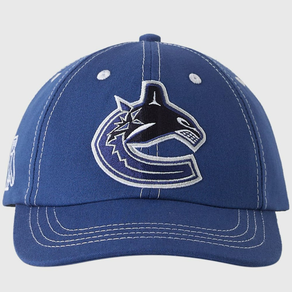 Vancouver Canucks OVO x NHL Adjustable Sport Hat - Blue Hats
