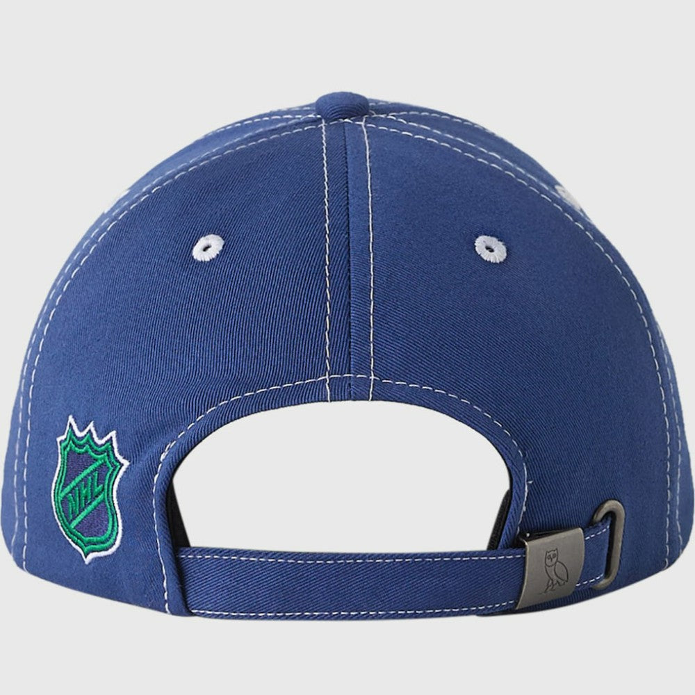 Vancouver Canucks OVO x NHL Adjustable Sport Hat - Blue Hats