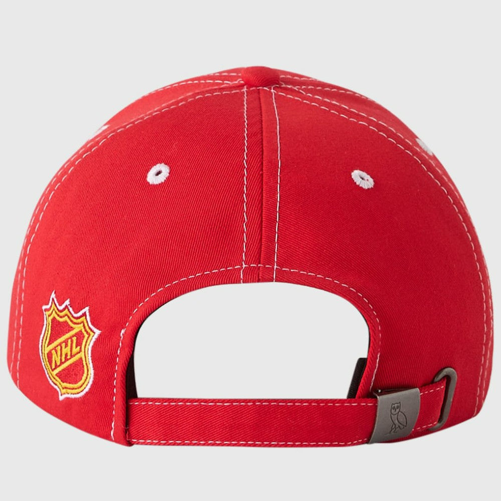 Calgary Flames OVO x NHL Adjustable Sport Hat - Red Hats