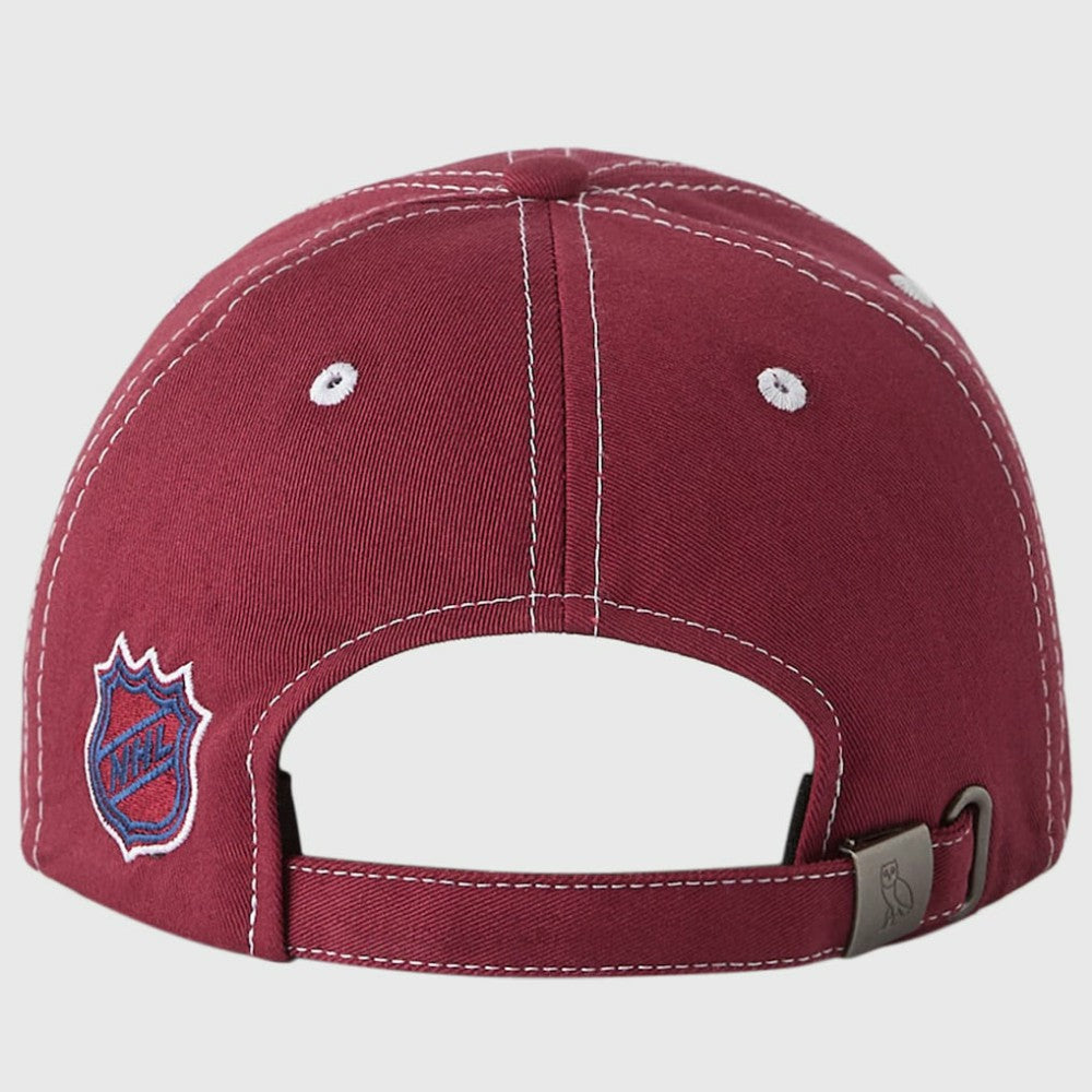 Colorado Avalanche OVO x NHL Adjustable Sport Hat - Burgundy Hats