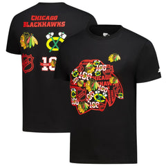 Chicago Blackhawks Starter Logo Collage T-Shirt - Black T-shirts