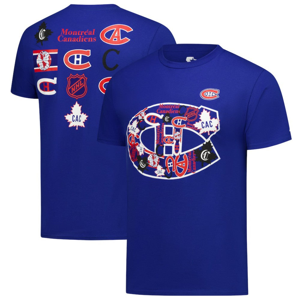 Montreal Canadiens Starter Logo Collage T-Shirt - Blue T-shirts