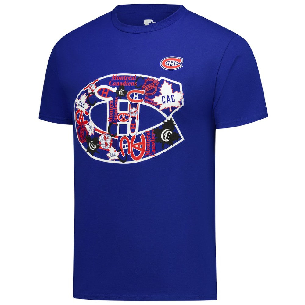 Montreal Canadiens Starter Logo Collage T-Shirt - Blue T-shirts