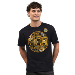 Boston Bruins Starter Logo Collage T-Shirt - Black T-shirts
