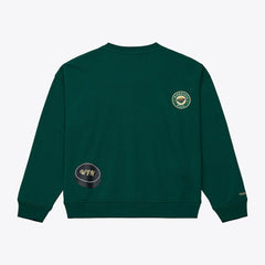 Minnesota Wild Mitchell & Ness Women's Crewneck Sweatshirt - Green Sweatshirts