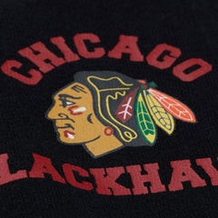 Chicago Blackhawks Mitchell & Ness Women's Crewneck Sweatshirt - Black Sweatshirts