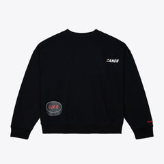 Carolina Hurricanes Mitchell & Ness Women's Crewneck Sweatshirt - Black Sweatshirts