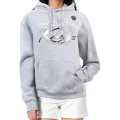 Los Angeles Kings G-III 4Her by Carl Banks Women's Shadow Logo Fleece Hoodie - Gray Hoodies